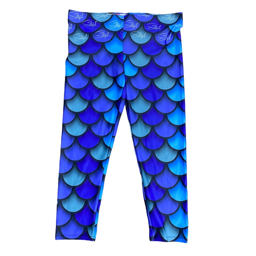 Saltgirl women’s mermaid leggings  Size Large